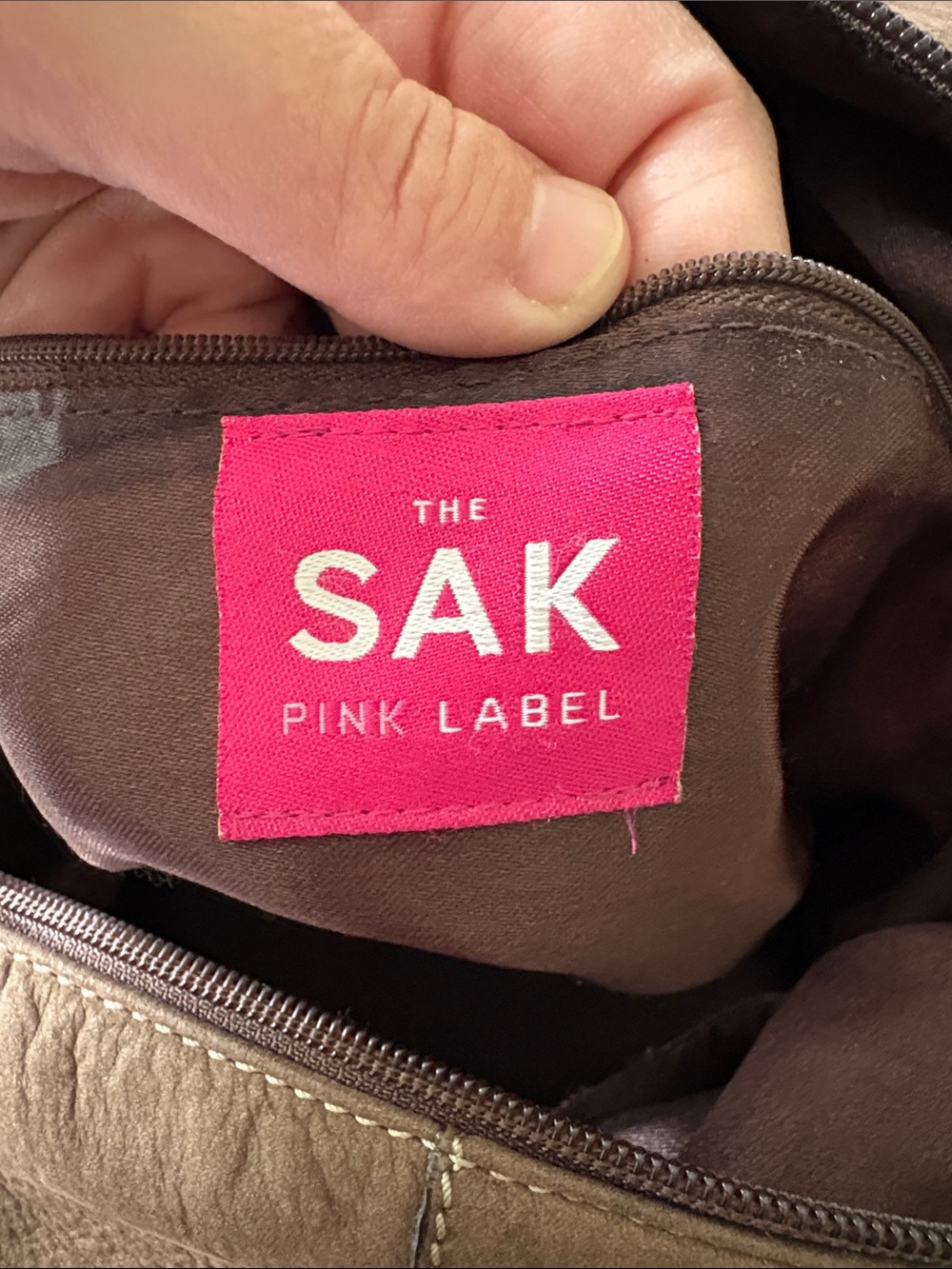 The Sak Brown Suede Hobo with Dark Chocolate Trim - Picture 3 of 13